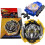 (02 Spark String) Conjunto de caixa B-173 Infinite Achilles Superking B173 Spinning Top com caixa de 1
