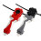 (red)Classic Burst Fighting Toy Peripheral Accessories Handle Launcher Handle Pull Ruler Launcher Combination 2