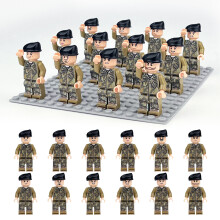 (12pcs-C) 12pcs Mini figure Military Army Soldier Gun Weapons War Building Blocks