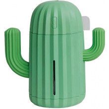 Cactus Humidifier/USB Air Purifier/Car Atomization Fairy Bullet Humidifier Suitable for Home Office Bedroom Living Room Study Yoga Spa, Green
