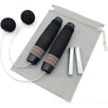 Weighted Ropeless Jump Rope Crossfit Speed Rope Skipping Rope for Double Unders, Exercise, WOD, Boxing, MMA Beachbody Training Fitness