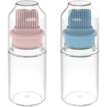 Pieces Oil Bottle with Basting Brush, Silicone Oil Brush Bottle Bbq, Silicone Oil Bottle with Basting Brush, for Grilling, Grilling Fish