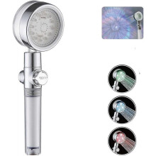 High Pressure Hand Shower,LED Change,Water Saving Shower,360 Degree Rotation Shower Head and Pause Switch (3 Colors)