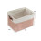 Rectangle Foldable Storage Box with Linen Stitching Fabric Storage Basket, Storage Box with Cotton Rope Handles Storage Cube Storage Box(navy Blue 2