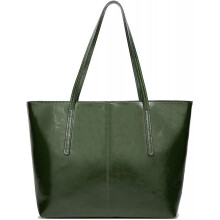 Handbag Women's Bag Pu Leather Shoulder Bag Shopper Shopping Bag Shoulder Bag Elegant Large for Daily Office School Trip Shoppingarmy Green