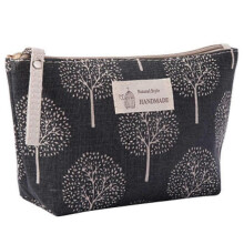 Canvas Cosmetic Bags, Printed Makeup Bag, Multi-Function Travel Toiletry Case, Coin Pouch Purse (Color1)