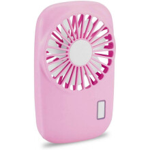 Handheld Fan Mini Fan Powerful Small Personal Portable Fan Speed Adjustable USB Rechargeable Cooling, Pink