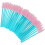100 PCS Disposable Eyelash Brushes Blue and Pink  Makeup Tool 2