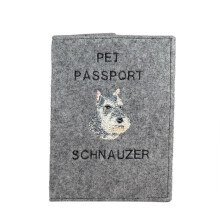 Sznaucer, Schnauzer I - etui na paszport psa, pokrowiec na dokumenty, prezent dla podróżnika od marki Art-Dog