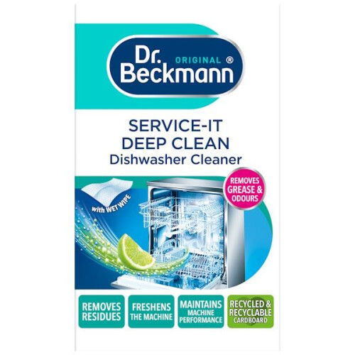Dr Beckmann Dr Beckmann Service-It Deep Clean Dishwasher Cleaner 75g + Wipe