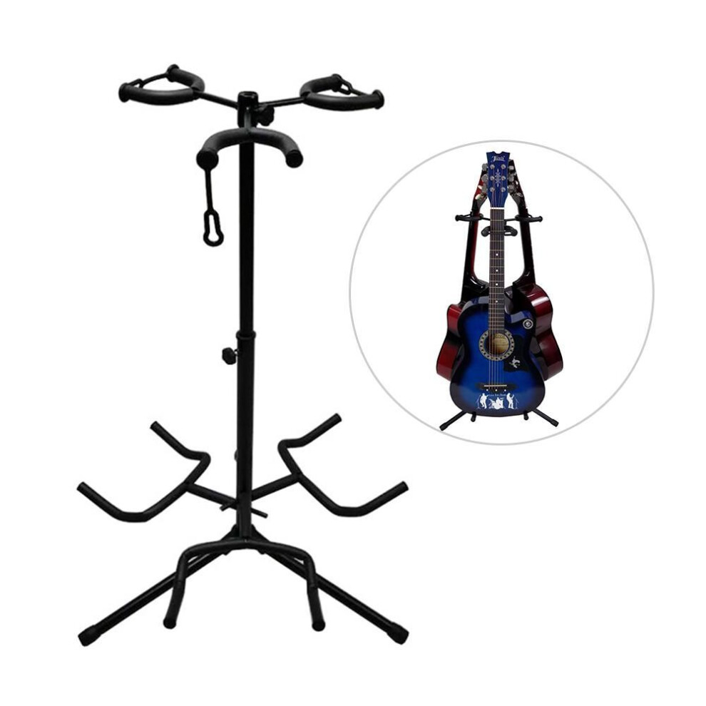 Adjustable Multi Guitar Stand 3 Holders String Instrument Floor Tripod Bracket For Acoustic