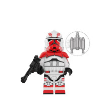 (Thorn) Star Wars Building Blocks Mini Figures Clone Trooper Company Soldiers Heavy Gun