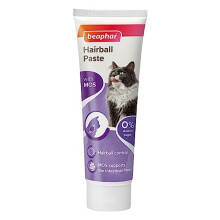 Beaphar | Hairball Paste for Cats | Promotes Natural Passage of Hairballs | Prebiotic Aids Digestion | Tasty Healthy Malt Treat | 100g Tube