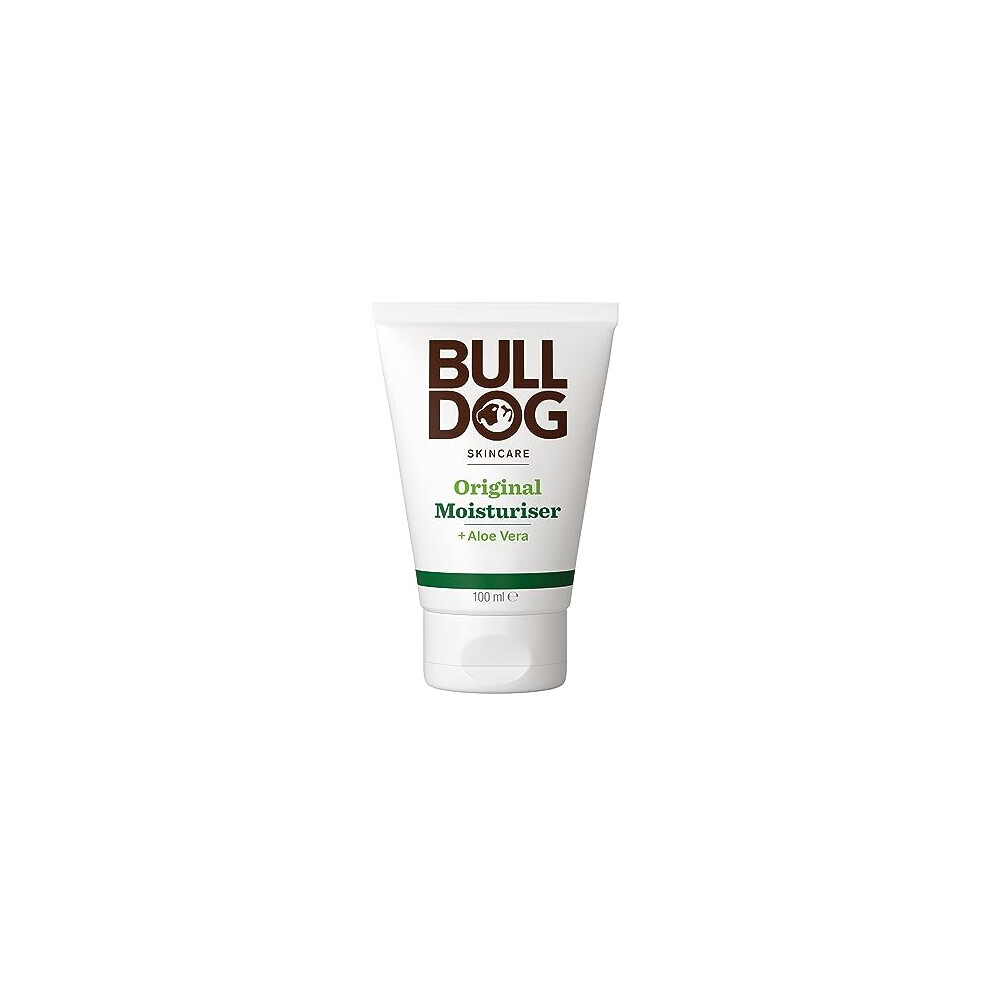 Bulldog Skincare Original Men's Moisturiser, Non-Greasy Hydration, Fast Absorption Daily Moisturiser For Men 100Ml