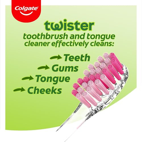 Colgate Colgate Twister Fresh Medium Toothbrush 2pk - Multidimensional Cleaning 1