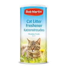Bob Martin Cat Litter Freshener Powder, Meadow Fresh Scent - Effective Odour Control for Longer Lasting Freshness, Made in the UK (500g)