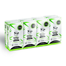 The Cheeky Panda Bamboo Pocket Tissues, 8 Pack of 10 Hypoallergenic Tissues, Ultra Soft, 3-Ply, White, Travel Size