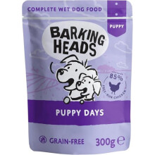 Barking Heads Wet Dog Food For Puppies - Puppy Days - No Artificial Flavours - Grain-Free Recipe (10 x 300 g)