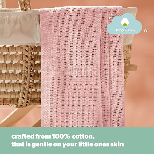 Silentnight Silentnight Baby Blanket - 2 Pack Cotton Cellular 1