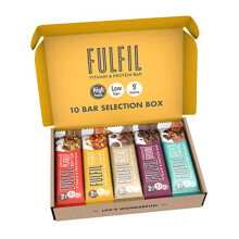 FULFIL Vitamin and Protein Bars (10 x 55 g Bars) — Exclusive 10 Bar Selection Box — 20 g High Protein, 9 Vitamins, Low Sugar