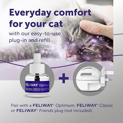 Feliway FELIWAY Optimum Cat Calming Refill, 30 Day, 48ml 2