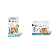 Applaws Cat Food, Fish in Broth Pouches, 12x70g