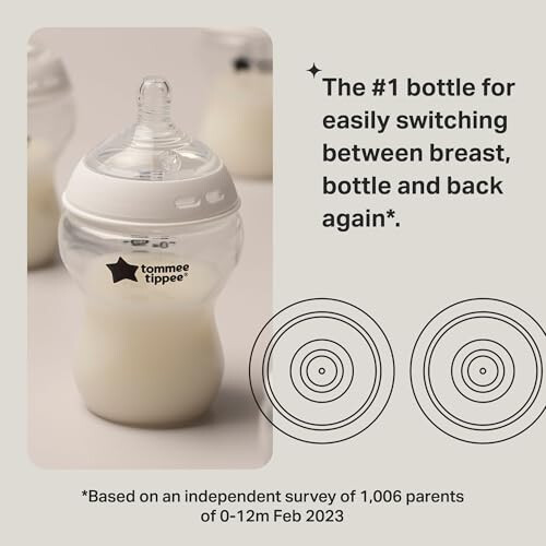 Tommee Tippee Tommee Tippee Anti-Colic Bottle, 260ml, 3 Pack - Slow Flow 2