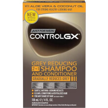 Just For Men Control GX 2-in-1 Shampoo & Conditioner, Gradually & Permanently Reduces Grey Hair With Each Wash – All Shades, 118 ml