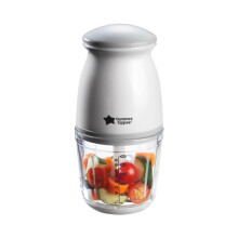 Tommee Tippee Quick-Chop 500ml Mini Baby Food Blender - Glass Bowl, Stainless Steel Blades