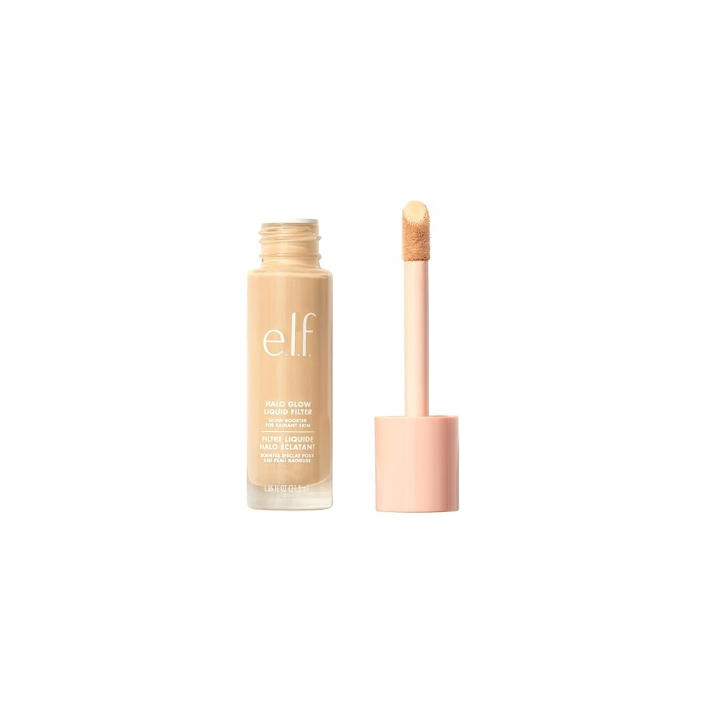 E.l.f. Halo Glow Liquid Filter, Complexion Booster For A Glowing, Soft-Focus Look, Infused With Hyaluronic Acid, Vegan & Cruelty-Free, 0.5 Fair