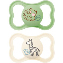 MAM Air Soothers, 6+ Months, 2-Pack, Steriliser Case