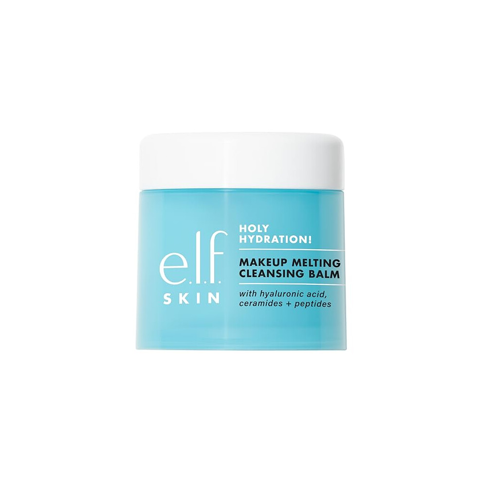 e.l.f. SKIN Holy Hydration! Makeup Melting Cleansing Balm JUMBO, Face Cleanser & Makeup Remover, Infused with Hyaluronic Acid to Hydrate Skin, 100g
