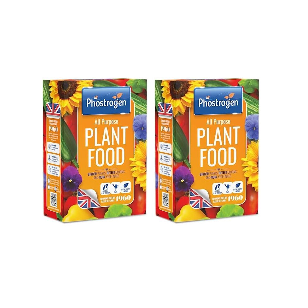 Phostrogen All Purpose Plant Food 800G (2 Pack) - Fertiliser For Healthy Growth
