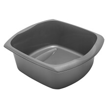 Addis Rectangular Washing up Bowl, Metallic, Large, 9.5 Litre