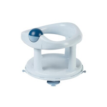 Bebeconfort Swivel Bath Seat, 6 - 12 months, Max. 10 kg, Child Bath Support Seat, Non-Slip, Ergonomical, Suction Cups, Blue