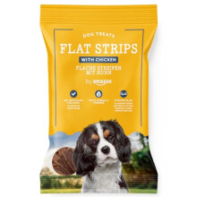 by Amazon Dog Treats - Flat Strips with Chicken, 200g