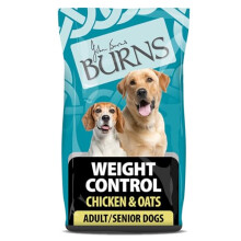 Burns Pet Nutrition Hypoallergenic Complete Dry Dog Food Adult and Senior Dog Weight Control Chicken and Oats 2 kg(Packaging may vary)