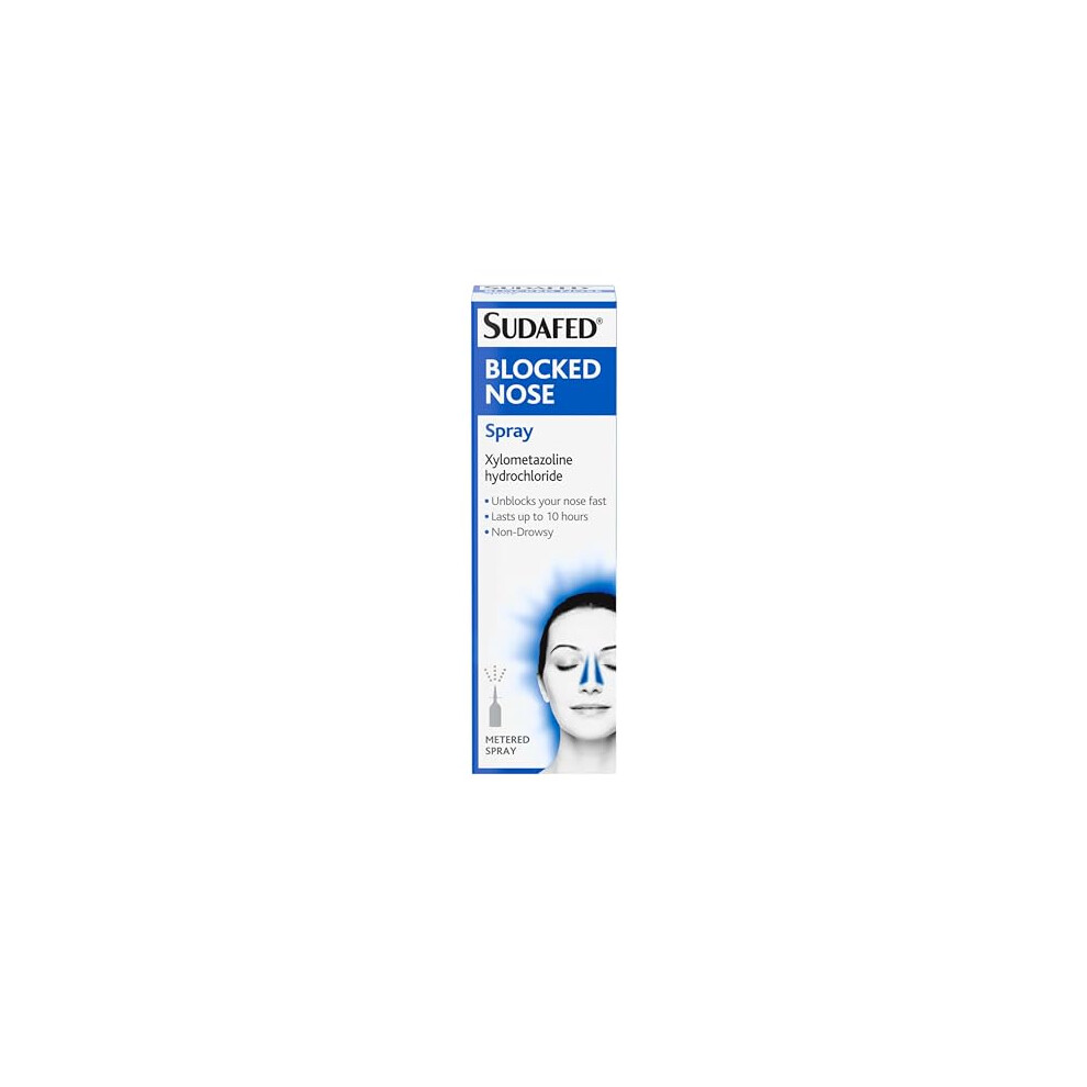 Sudafed Blocked Nose Spray, 15Ml, Congestion Relief