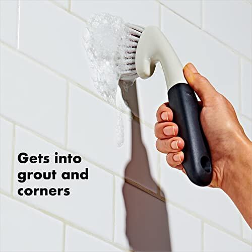 OXO OXO Good Grips Grout Brush, White/Black 1
