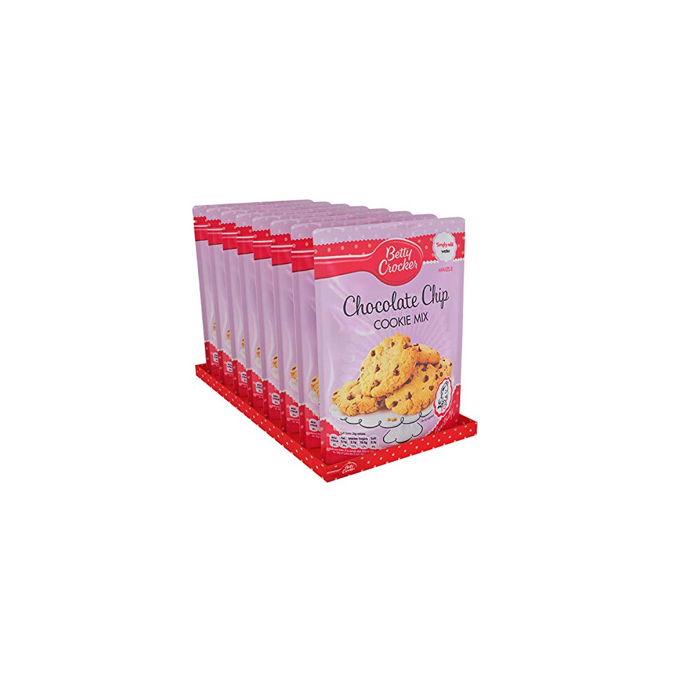 Betty Crocker Chocolate Chip Cookie Mix 200G (Pack Of 8) - Packaging May Vary