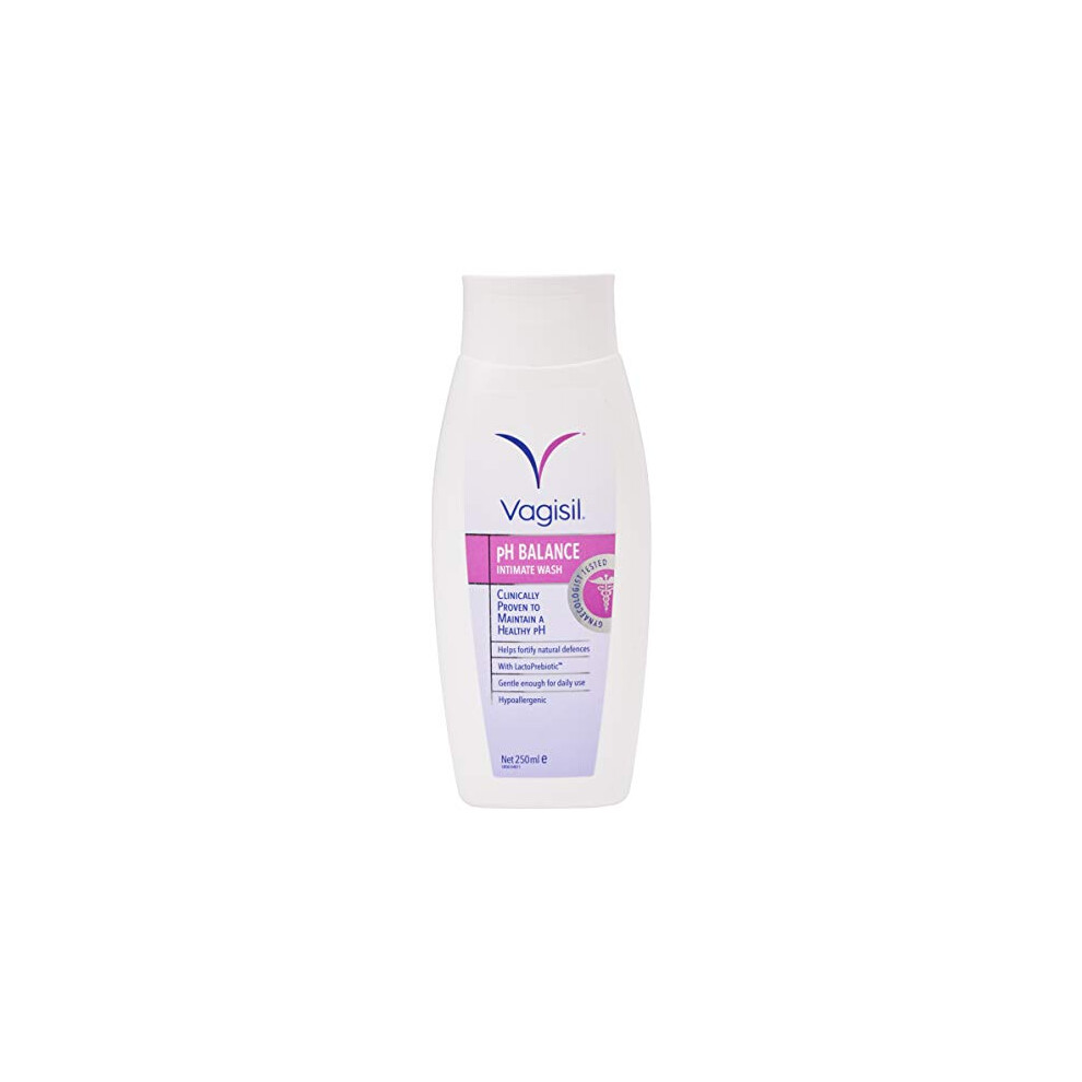 Vagisil Ph Balance Intimate Wash For Women, Daily External Feminine Hygiene With Lactoprebiotic, Helps Fortify Natural Defences, 250 Ml