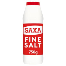 Saxa Fine Table Salt, Sea Salt in 750 g Drum - Versatile Seasoning for Cooking & Table Use