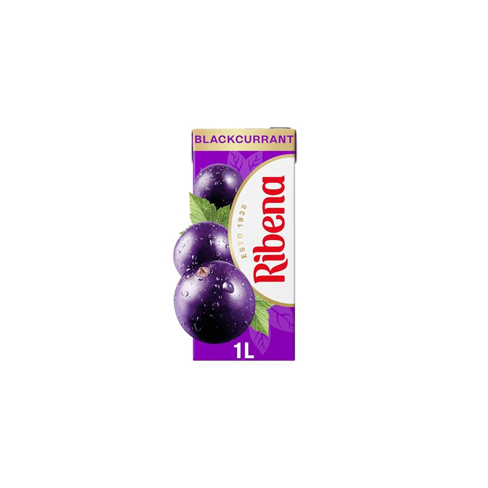 Ribena Blackcurrant Juice Drink 1L Carton – Real British Blackcurrants | Rich In Vitamin C | No Artificial Colours Or Flavours