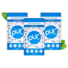 PUR Gum Sugar Free, Peppermint, 55 Pieces (Pack of 3)