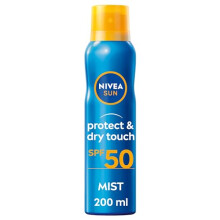 NIVEA SUN Protect & Dry Mist SPF50 200ml - Invisible, Water-Resistant, Non-Greasy SPF Spray
