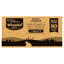 Winalot Meaty Chunks Mixed in Gravy Wet Dog Food 80x100g