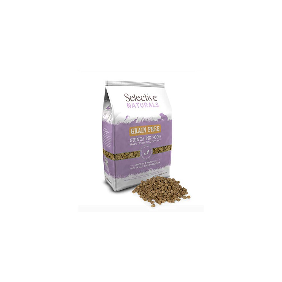 Supreme Petfoods Selective Naturals Grain Free Guinea Pig Food, Timothy Hay, 1.5KG