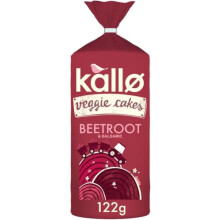 Kallo Beetroot & Balsamic Veggie Cakes 122g - Vegan, Gluten Free