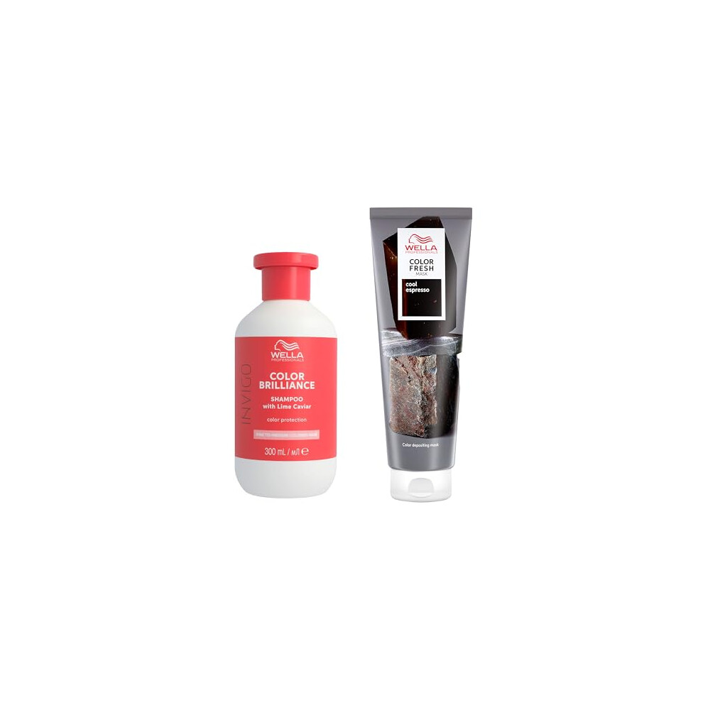 Wella Color Fresh Mask & Color Brilliance Shampoo - Cool Espresso