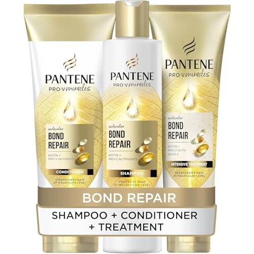 Pantene Pantene Molecular Bond Repair Shampoo, Conditioner, Treatment